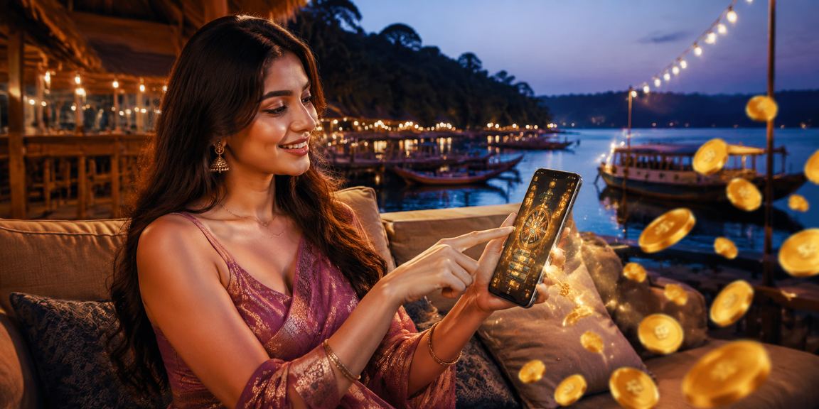 কক্সবাজারের একজন ব্যবহারকারী সমুদ্র সৈকতে মোবাইলে নিরাপদে cv9991 ব্যবহার করছেন